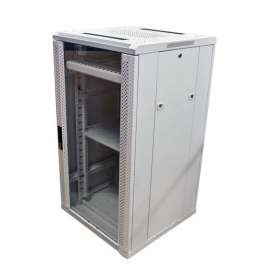 ALLNET 19""Schrank, 32HE, B600/T 600mm, Glastür, Lichtgrau, SNB-Serie, ALL-SNB6632BDGRAU