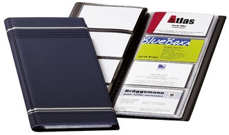 DURABLE Visitenkarten-Album VISIFIX, matte Folie, dunkelblau