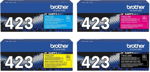BROTHER BROTHER Original TN423 Toner 4er Multipack cyan magenta gelb schwarz - Original - Tonereinheit