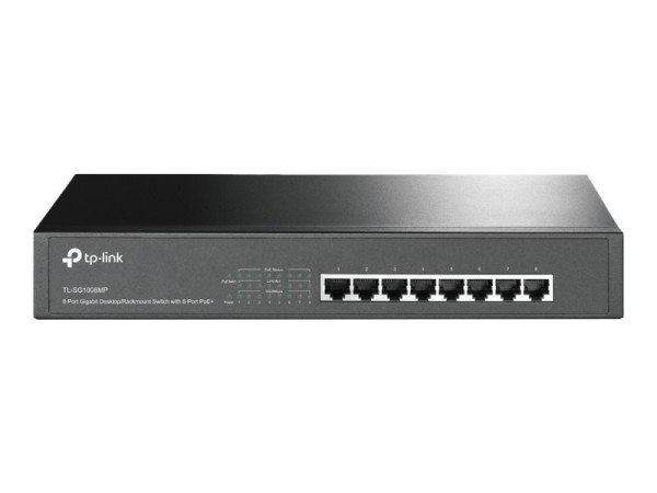 TP-LINK 8-Port Gigabit Switch with 8-Port PoE+ TL-SG1008MP