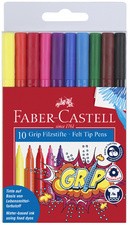 FABER-CASTELL Fasermaler GRIP, 10er Etui