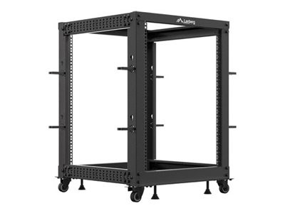 LANBERG LANBERG 19" 15U 600x600-1100 verstellbares, offenes Rack sw