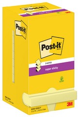 Post-it Super Sticky Z-Notes, 76 x 127 mm, kanariengelb