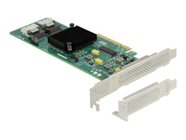 DELOCK 8 Port SATA PCI Express x8 Karte mit Anschlusskabel 90061