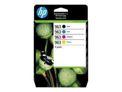 HP 963 - 4er-Pack - Schwarz, Gelb, Cyan, Magenta 6ZC70AE#30A