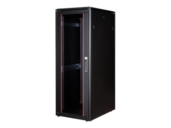 EQUIP EQUIP Serverschrank 19"  32U 600x800mm Glastür   schwarz