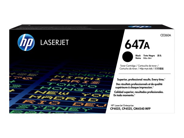 HP HP 647A Schwarz LaserJet Tonerpatrone (CE260A)