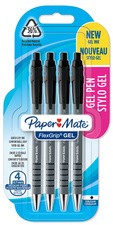 Paper:Mate Gelschreiber FlexGrip GEL, 4er Blister, schwarz