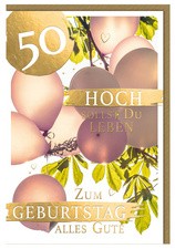 SUSY CARD Geburtstagskarte - 80. Geburtstag "Goldig"