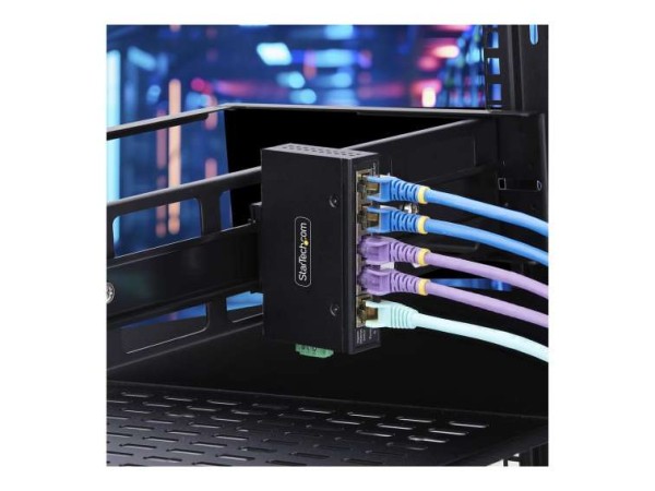STARTECH.COM 5-Port Mini Netzwerk Switch fur Hutschiene/Wandmontage Unmanag I51G-ETHERNET-SWITCH