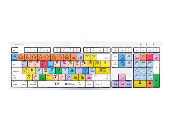 LOGIC-KEYBOARD LKB-LOGXP2-CWMU-FR Tastatur USB QWERTY Englisch Weiß LKB-LOGXP2-CWMU-FR