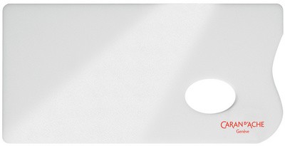 CARAN D'ACHE Aquarell-Farbpalette, aus Plexiglas, weiß