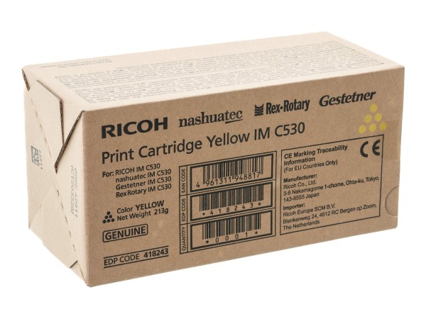 RICOH RICOH Cartridge IM C530 Yellow