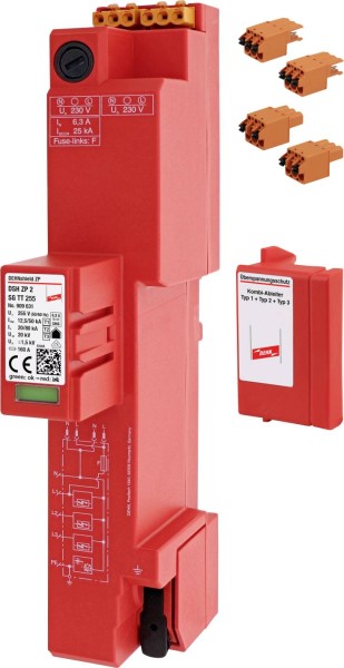 DEHN DEHN DEHNshield ZP 909631 DSH ZP 2 SG TT 255 Kombiableiter Typ1+2