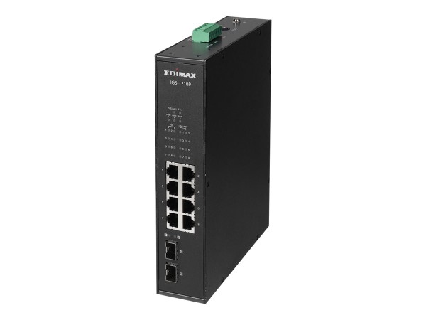 EDIMAX EDIMAX Switch EDIMAX Industrial 8-Port POE GbE + 2 GbE SFP unmanag.