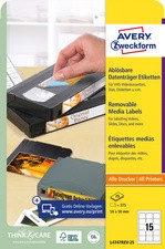 AVERY Zweckform Stick+Lift Etiketten für ZIP Disketten, weiß