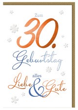 SUSY CARD Geburtstagskarte - 70. Geburtstag "Schrift"