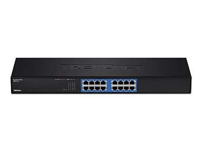 TRENDNET 16-port Gigabit GREENnet Switch (Rack Mount) TEG-S16G