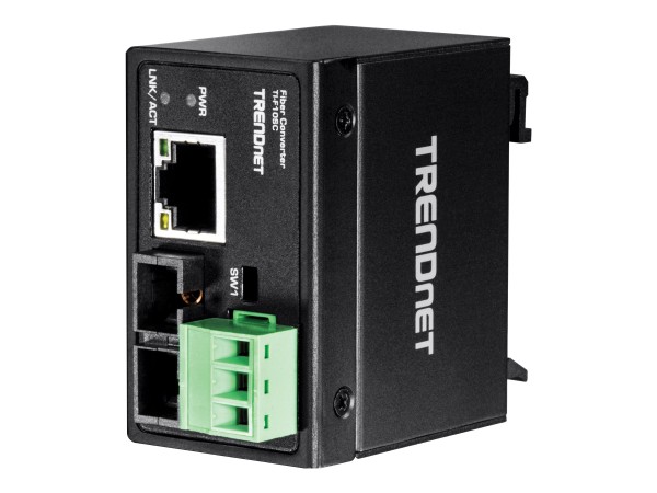 TRENDNET Converter Industrial 100Base-FX Multi-M. SC 2KM IP 30 TI-F10SC