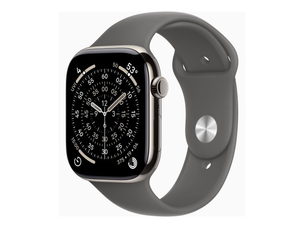 APPLE APPLE Watch S11 Titan Natur Cellular 46mm (Sportarmband steingrau) M/L