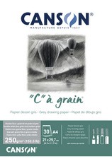 CANSON Zeichenpapierblock "C" à grain Couleur, grau meliert