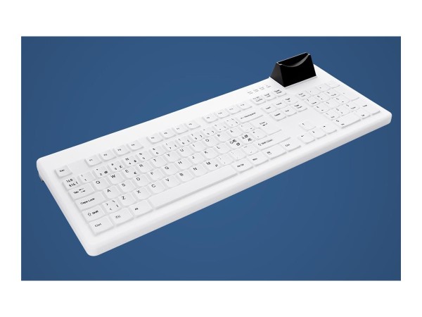 CHERRY AKTIVE KEY Hygiene Smart Card Desktop Keyboard Sealed AK-C8200F-UV-BW/NOR
