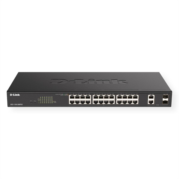 D-LINK D-LINK 26-Port Layer2 PoE+ Gigabit Smart Managed Switch24x 10/100/1000Mbit/s TP (RJ-45) PoE Port, 80