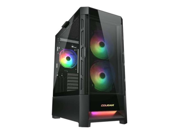 COUGAR GAMING CGR-5ZD1B-RGB - Midi Tower - PC - Schwarz - ATX - CEB - EATX CGR-5ZD1B-RGB