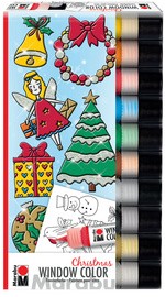 Marabu Window Color-Set "X-Mas", 10 x 25 ml