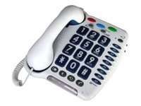 GEEMARC Schnurgebundenes Seniorentelefon CL 100 Weiß CL 100