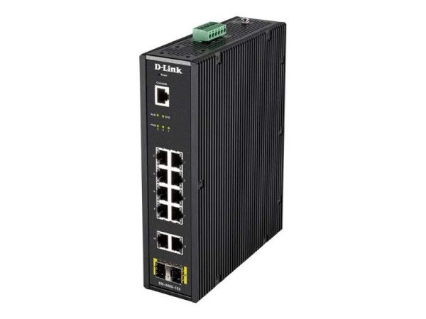 D-LINK 12-Port Layer2 Smart Managed Gigabit Industrial Switch 10x 100/1000M DIS-200G-12S