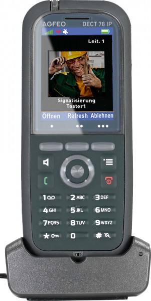 AGFEO Telefon DECT78 IP anthrazit