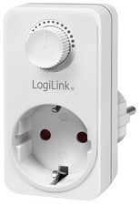 LogiLink Adapterstecker mit Dimmer, weiß