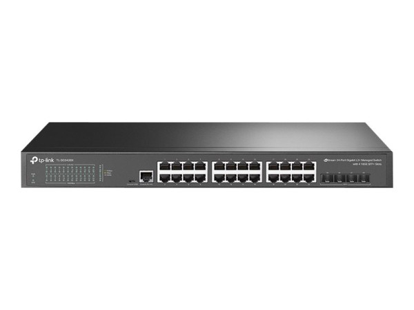 TP-LINK JetStream? 24-Port Gigabit L2+ Managed Switch with 4 10GE SFP+ Slot TL-SG3428X