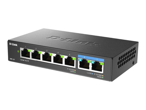 D-LINK 7-Port Multi-Gigabit Unmanaged Switch DMS-107/E