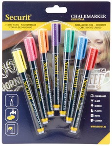 Securit Kreidemarker ORIGINAL SMALL, 7er Set