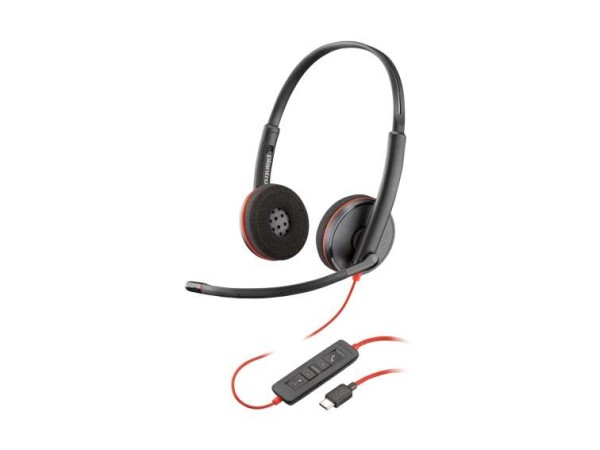 HP Poly Blackwire C3220 Stereo USB-C Headset +Carry Case 80S07AA