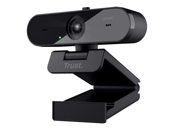 TRUST TW-250 QHD Webcam 2560 x 1440 Pixel Standfuß, Klemm-Halterung 24733