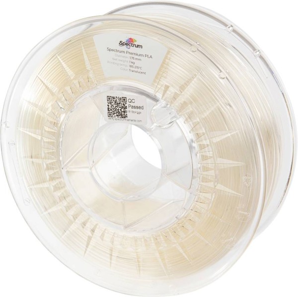 SPECTRUM SPECTRUM Filaments 80335 PLA Premium Filament PLA 1.75 mm 1000 g Transluzent 1 St.