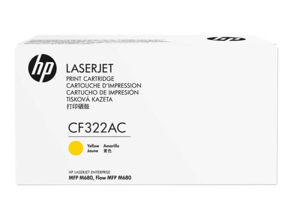 HP Toner/653A Yellow contract LJ Cart CF322AC
