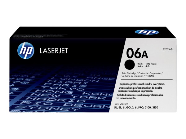 HP HP 06A Schwarz LaserJet Tonerpatrone (C3906A)