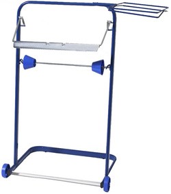 Fripa Putzrollen-Standgerät, aus Metall, blau
