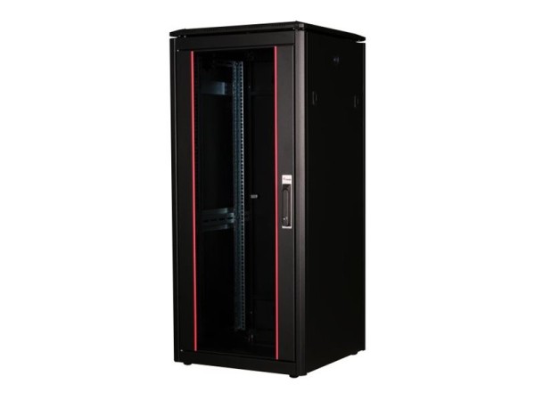 EQUIP EQUIP Serverschrank 19"  26U 600x600mm Glastür   schwarz