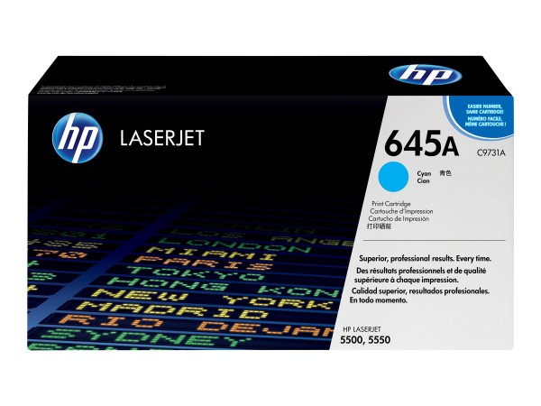 HP HP 645A Cyan LaserJet Tonerpatrone (C9731A)