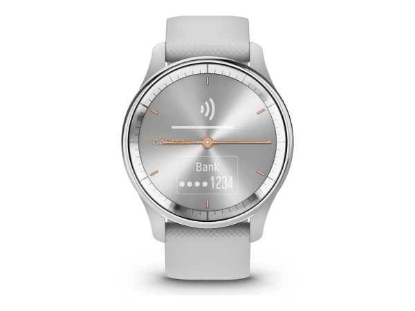 GARMIN vívomove Trend - 40 mm - Nebelgrau - intelligente Uhr mit Band - Sil 010-02665-03