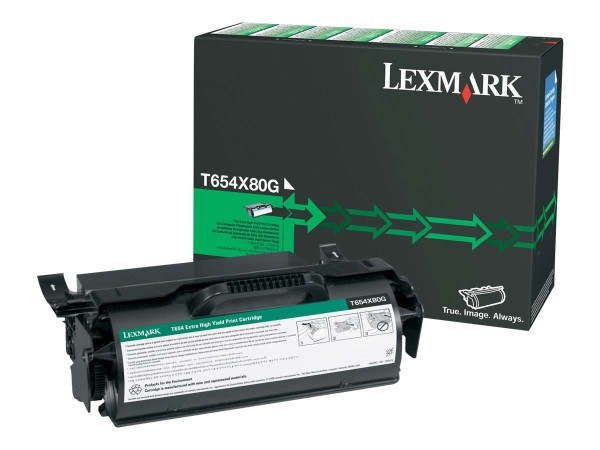 LEXMARK Besonders hohe Ergiebigkeit Schwarz Tonerpatrone T654X80G