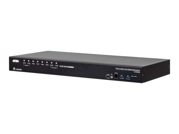 ATEN 8-Port USB3.0 4K HDMI KVM Switch CS18208-AT-G