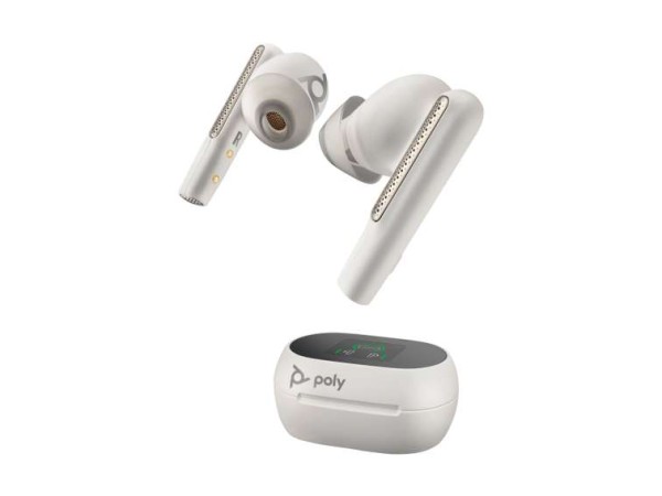 POLY Voyager Free 60/60+ Microsoft Teams Certified White Earbuds 2 Pieces ( 8L5B0AA