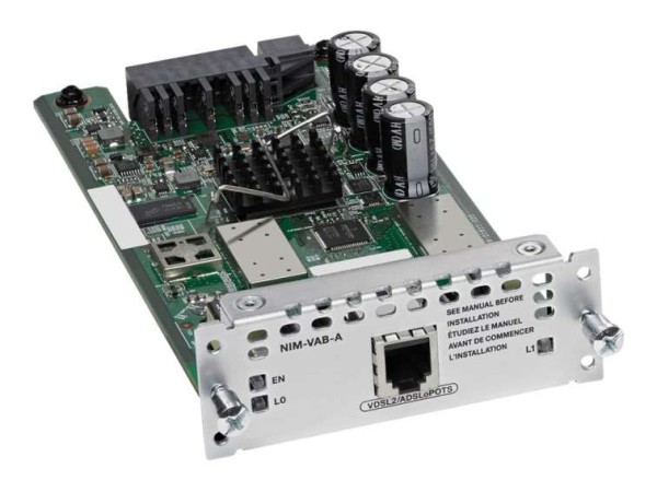 Cisco 1-port VDSL2/ADSL2+ over POTS with NIM-VAB-A=