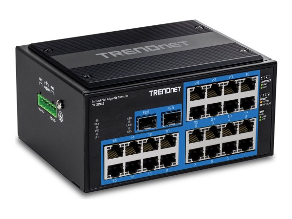 TRENDNET TRENDNET 26-Port Hardened Industrial Gigabit DIN-Rail Switch